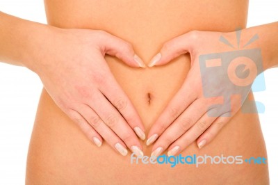 Woman Belly Stock Photo