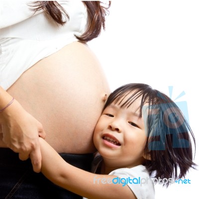 Wonderful Pregnant Woman  Stock Photo