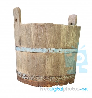 Wooden Barrel   Stock Photo