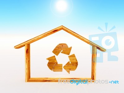 Wooden Home Stock Image