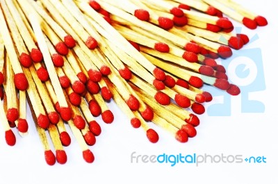 Wooden Matches Stock Photo