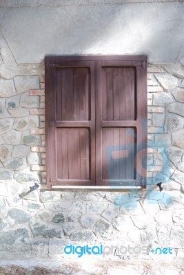 Wooden Window Stock Photo