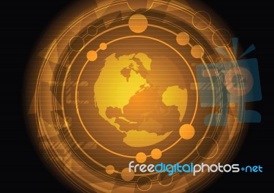 World Concept Technology Stock Image