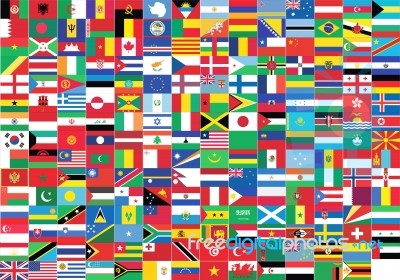 World Flags Stock Photo