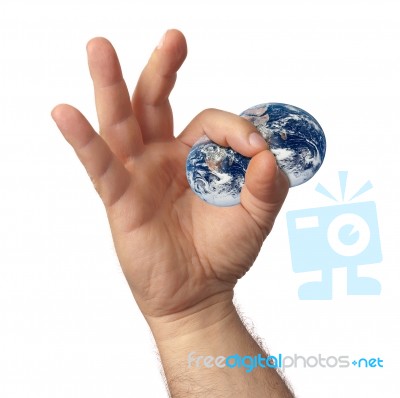 World Hand Stock Image