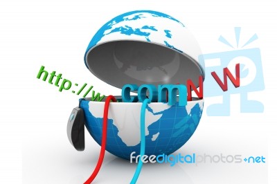 World Wide Web Internet Concept Stock Image