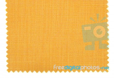 Yellow Fabric Swatch Samples Texture Stock Photo