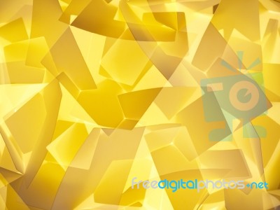 Yellow Geometric Background Stock Photo
