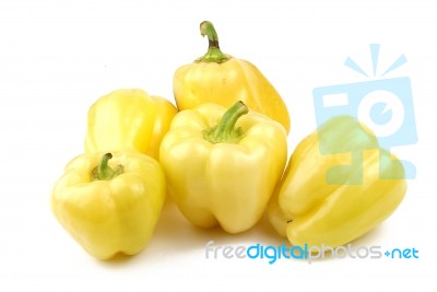 Yellow Peppers Stock Photo