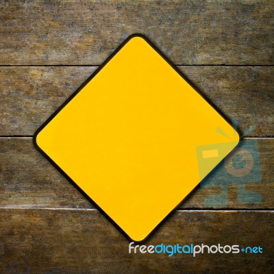 Yellow Sign Stock Photo