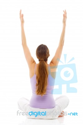 Yoga Position Stock Photo