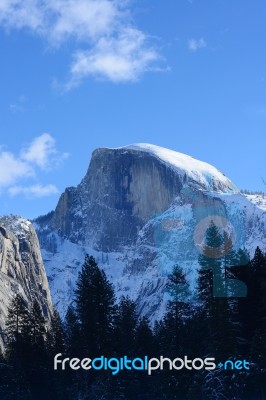 Yosemite Winter Stock Photo