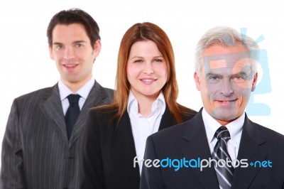 Young And Old Business People Stock Photo