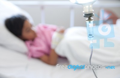 Young Boy In Hospital Stock Photo