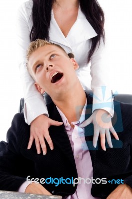 Young Business Couple Stock Photo