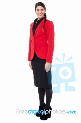Young Confident Business Woman Stock Photo