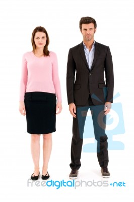 Young Couple Standing Stock Photo