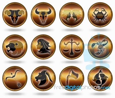 Zodiac Signs Stock Image