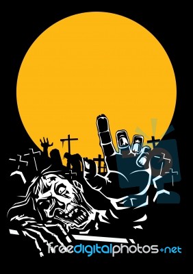 Zombie Night Stock Image