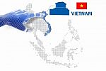3d Finger Touch On Display Vietnam Map And Flag Stock Photo