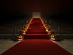 3ds Red Carpet Halloween Stock Photo