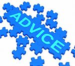Advice Puzzle Showing Guidance And Support