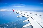 Airplane Wing  Stock Photo