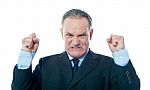 Angry Businessman Stock Photo