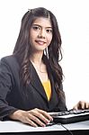 Asian Women To Work Stock Photo