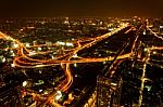 Bangkok, Capital City Of Thailand From High Angle View Stock Photo