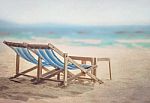 Beach Chairs Stock Photo