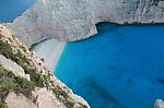 Beautiful Lagoon On The Island Of Zakynthos In Greece Stock Photo