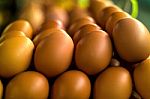 Big Stack Of Eggs Stock Photo