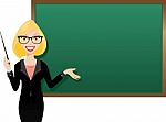 Blond Teacher Stock Photo