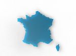 Blue France Stock Photo