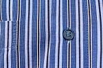 Blue Stripe Pattern Fabric Of Shirt Stock Photo