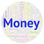 Business & Finance Related Word Cloud Background In Circle Shape Stock Photo