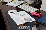 Business Financial Report Stock Photo