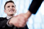 Business Partners Shaking Hands Stock Photo