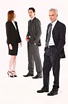 Business People Are Standing Stock Photo