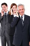 Business People With Phone