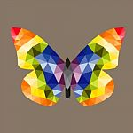 Butterfly Polygon Style Stock Photo Stock Photo