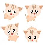 Cartoon Cat Illustration Stock Photo