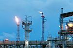 Chemical Plant Structure Stock Photo