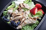 Chicken Fruit Salad Stock Photo