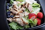 Chicken Fruit Salad Stock Photo