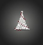 Christmas Background With Christmas Tree Stock Photo