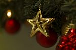 Christmas Decoration Close Up Stock Photo