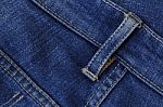 Close Up Blue Jeans Stock Photo