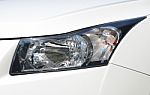 Closeup Headlights Of Car Stock Photo